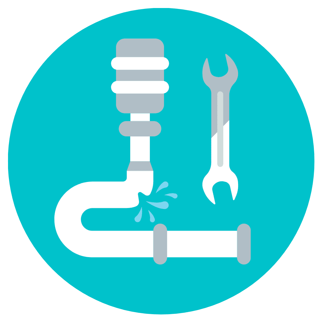 Pipe fixing icon